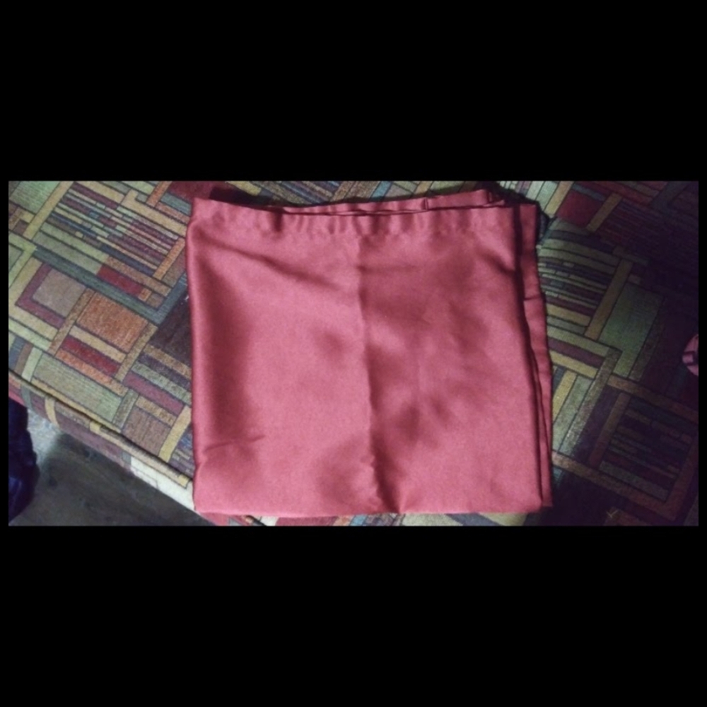 4 Panels Of Maroon Curtains